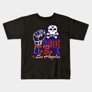 surfing festival in Los Angeles You Are The Best USA Design of sea pirates Kids T-Shirt